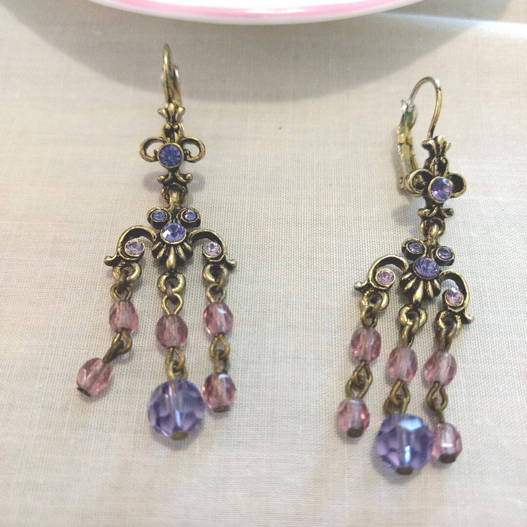 Boucles d'oreilles à clip avec strass émaillé vert émeraude vintage des années 1980 brillant - France