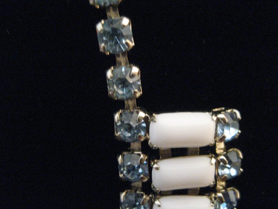 Signed Lisner Design Choker Necklace Shines Sky B… - image 4