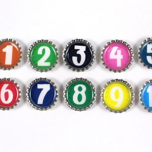 Number Magnets, Math Magnets, Classroom Magnets, Teacher Magnets, Classroom Centers, Bottle Cap Magnets, Chore Chart, Math Centers