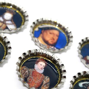 Tudor Magnets, King Henry, Anne Boleyn, Tudor Portraits image 2