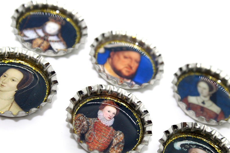 Tudor Magnets, King Henry, Anne Boleyn, Tudor Portraits image 2