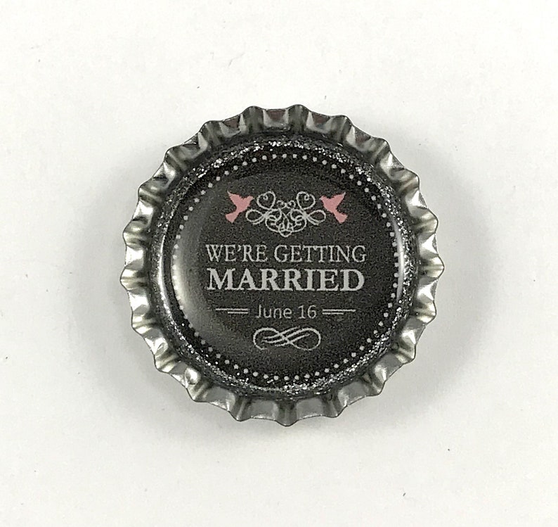 Personalized Favors Bottle Cap Magnet Custom Favors Wedding Magnets Save the Date Party Favors Wedding Favors Save the Date Magnet