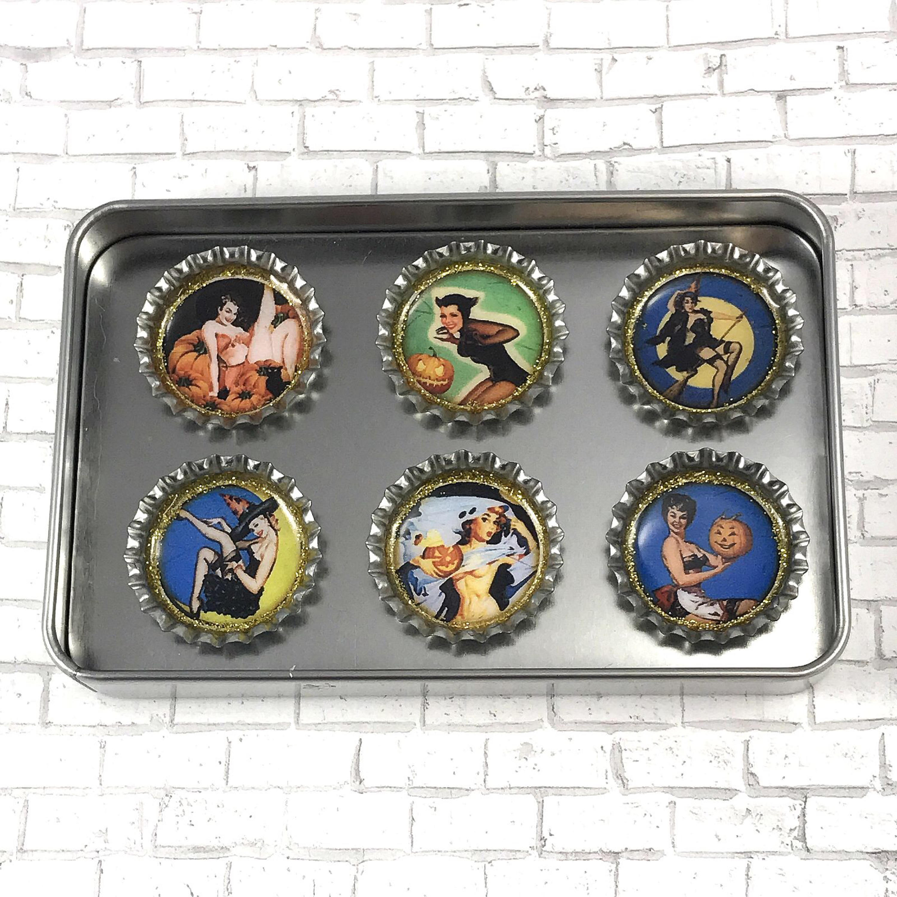 Sexy Halloween Pinup Girls Halloween Decor Retro Etsy