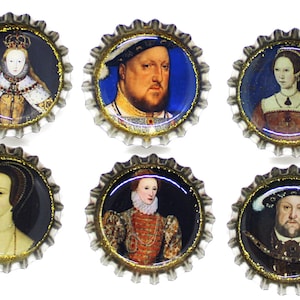 Tudor Magnets, King Henry, Anne Boleyn, Tudor Portraits image 1