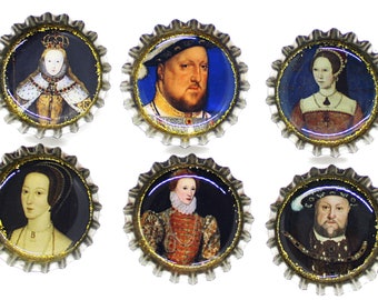 Tudor Magnets, King Henry, Anne Boleyn, Tudor Portraits