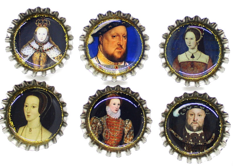 Tudor Magnets, King Henry, Anne Boleyn, Tudor Portraits image 1