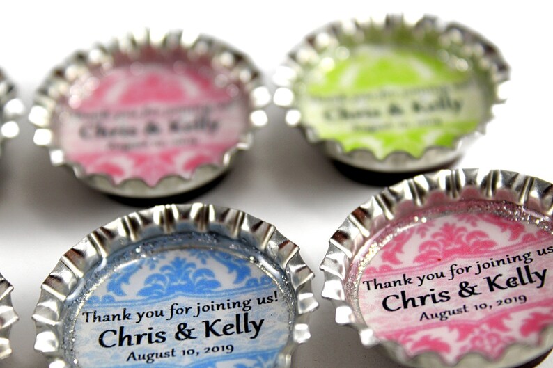 Save the Date Custom Favors Save Date Party Favors Bottle Cap