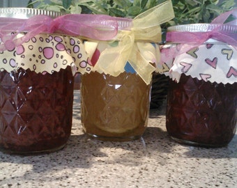 Summer Jam and Jelly Gift Pack /Fathers Day Gift/Mothers Day Gift/ Birthday Gift/ ANY 3 / Jam -Marmalade-Jelly/ FREE Shipping