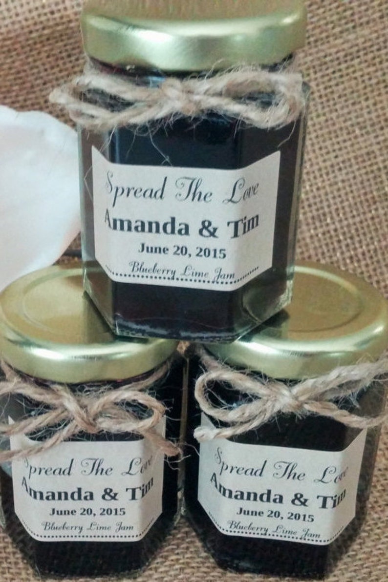 Spread The Love Jam Favors/2 oz Ea/Rustic Wedding Jam Favor / Custom Jam Favors /Fall Winter-Spring-Summer image 2