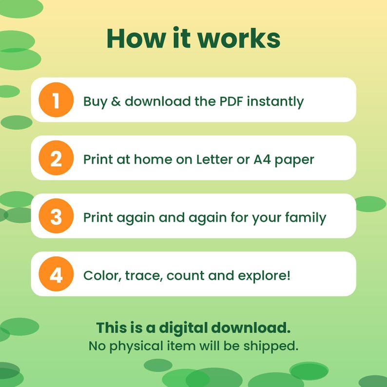 Jungle ABC Tracing & Counting Activity Pack, Printable Preschool ...