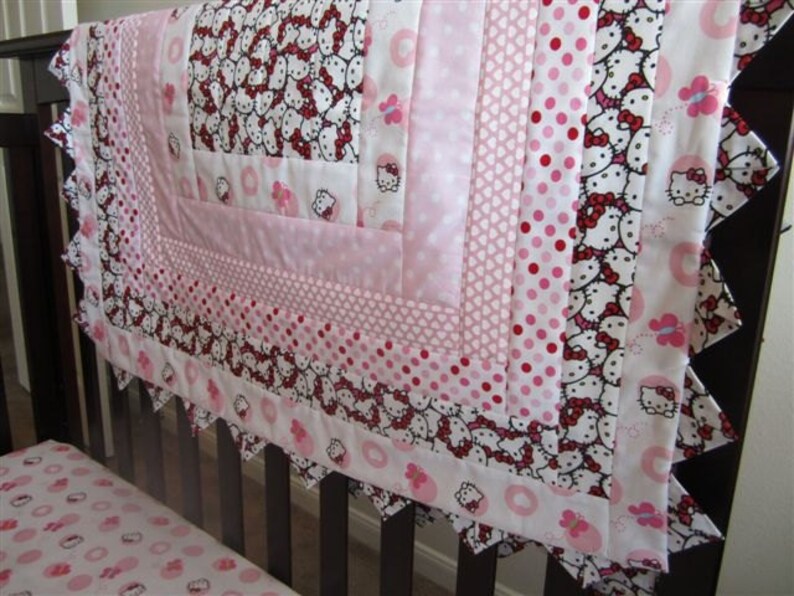 Custom Order Hello Kitty Crib Quilt Etsy