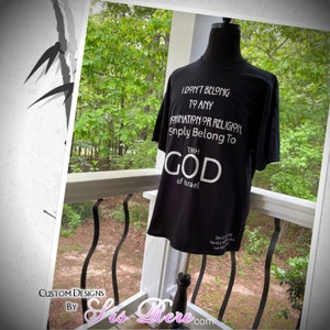 No Religion, I Belong To TMH GOD of Israel Shirt