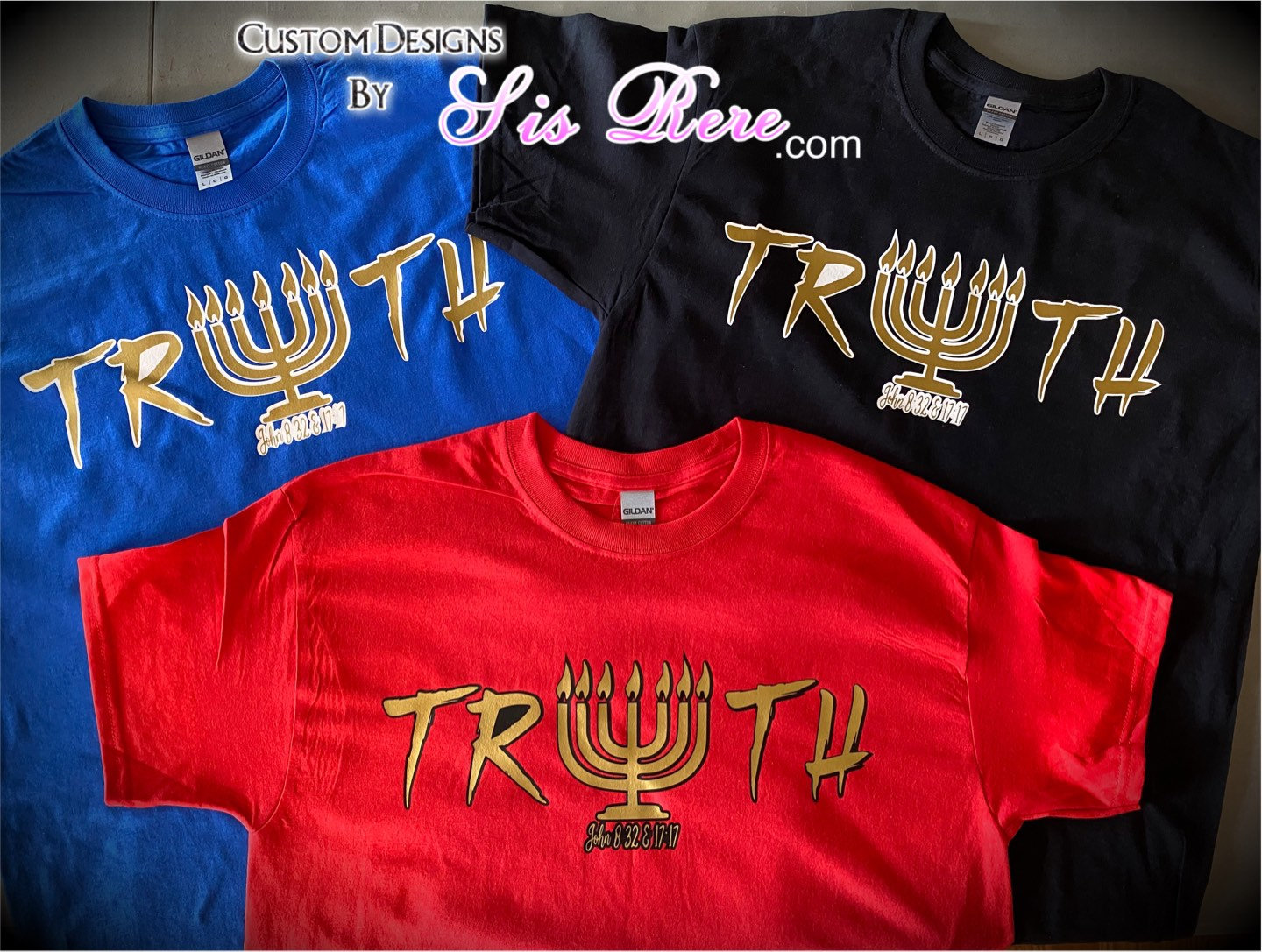 TRUTH With Menorah & Scriptures Etsy