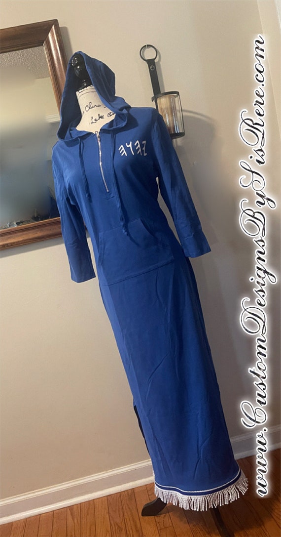 Hooded Maxi Jersey Dress - Etsy