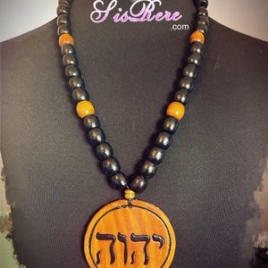 YHWH Menorah Medallion Necklace