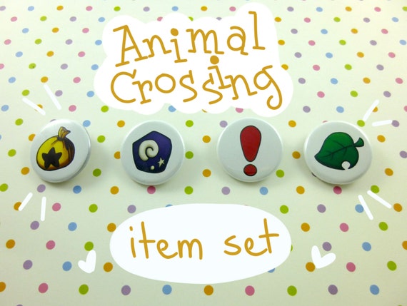 Animal Crossing Buttons Animal Crossing New Leaf Items Etsy