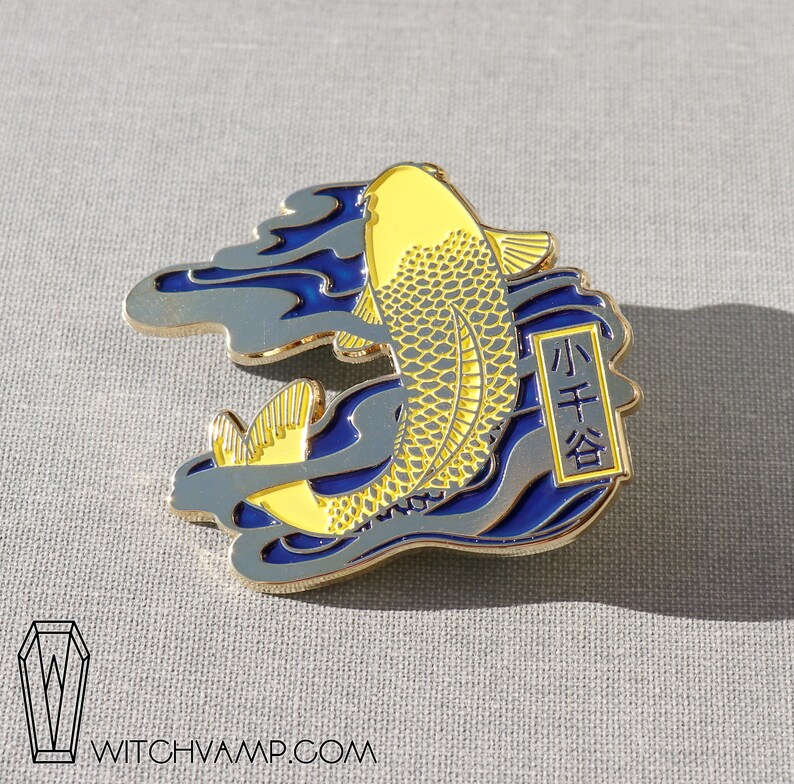 Ojiya Nishikigoi Koi Fish Japanese Koi Enamel Pins Japan Art Pin Gift Study Abroad 1.77 45mm Japanese Style Accessory Fish Pin