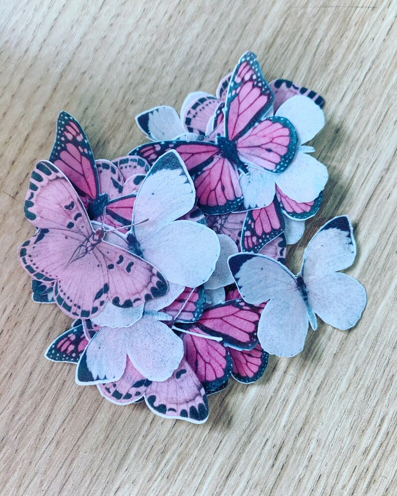 Primary Colours Wafer Paper Die Cut Butterflies Set of 30 Etsy Australia