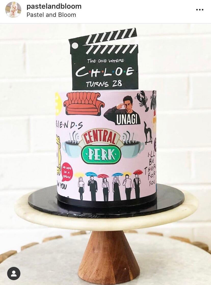 PRE-CUT ICING FRIENDS TV SHOW EDIBLE ICING CAKE TOPPER PRE-CUT ICING FRIENDS TV SHOW EDIBLE ICING CAKE TOPPER