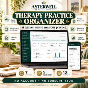 Praxisorganisator | Asterwell Offline-HTML-App mit Excel + PDF