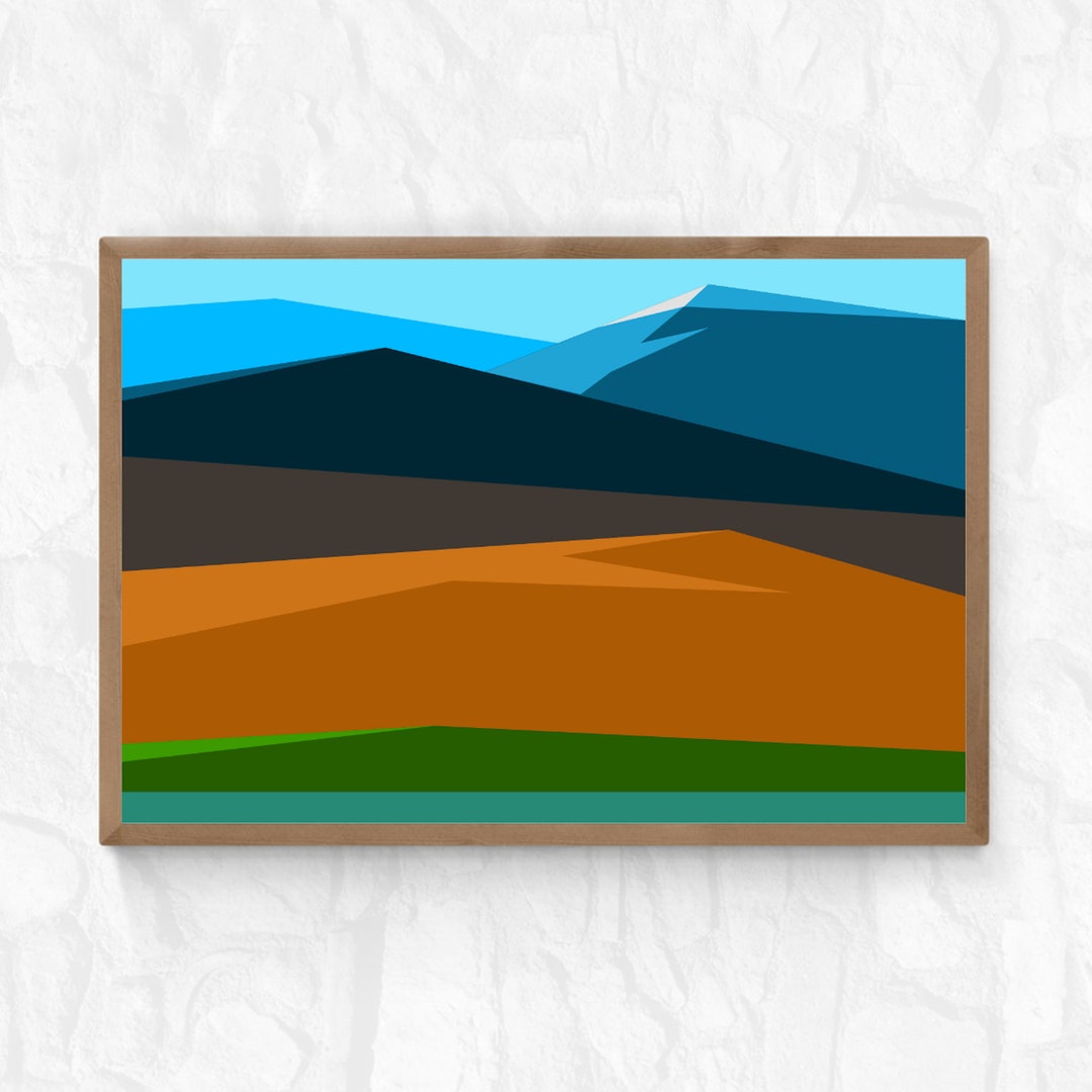 Printable Art, Original Wall Art, Landscape-mountain Digital Prints Art ...