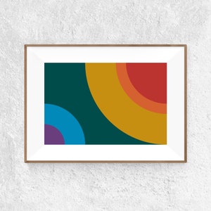 Printable Art, Original Wall Art, Abstract #3 Digital Prints Art, 3 Shapes, Horizontal, Vertical, Square, Large Art up to 72X48 Inch