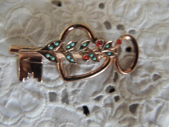 Vintage 1940's Brooch Signed Coro / Sterling - image 3