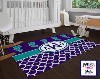 Custom Print Rug Etsy