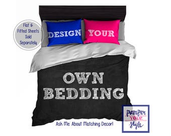 Design my own bedding - Custom Designed Monogram Bedding - Create My Own Bedding - Design Your Own Bedding - Custom Bedding Comforter Duvet