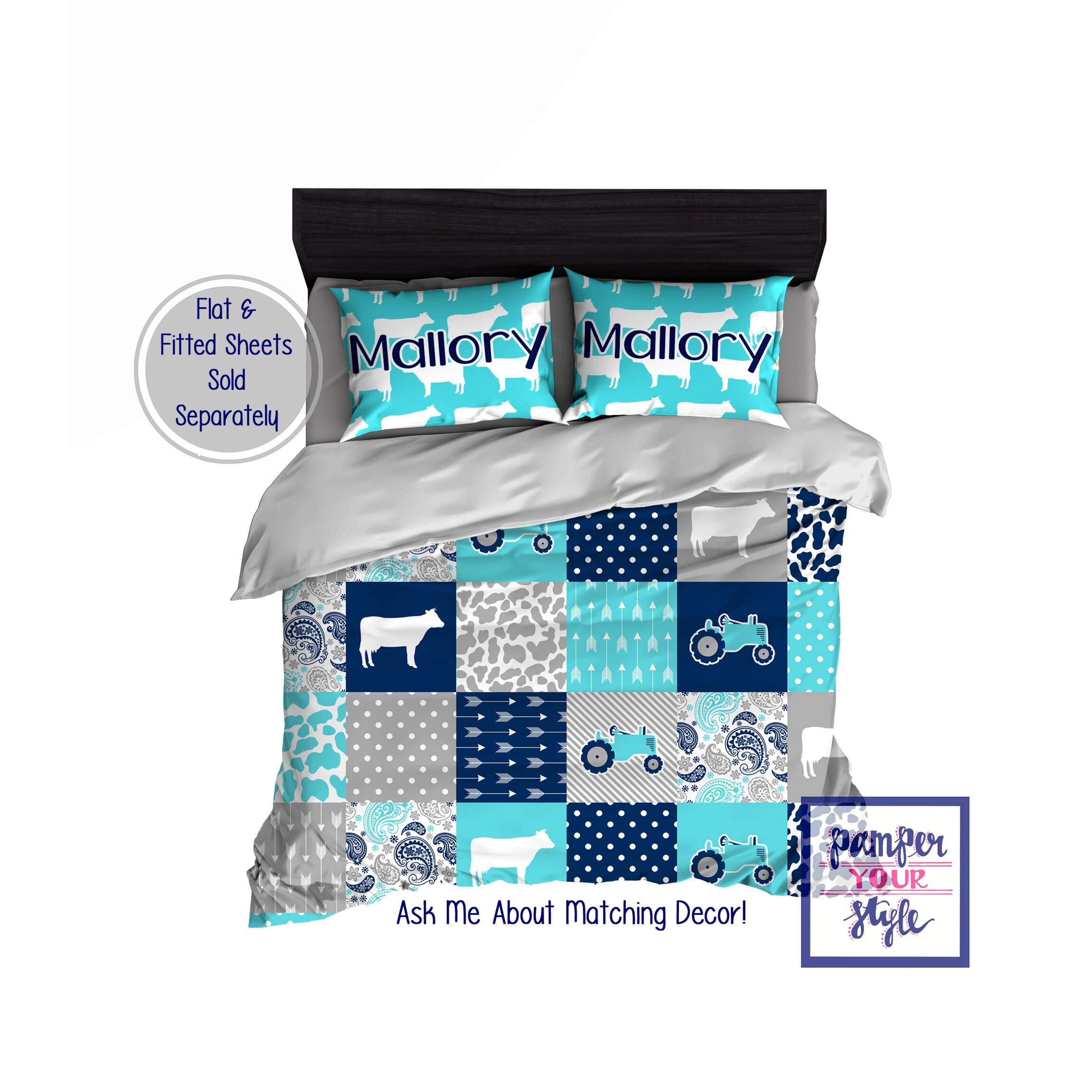 Farm Bedding for a Girl Toddler Twin and Full Bedding Set Etsy