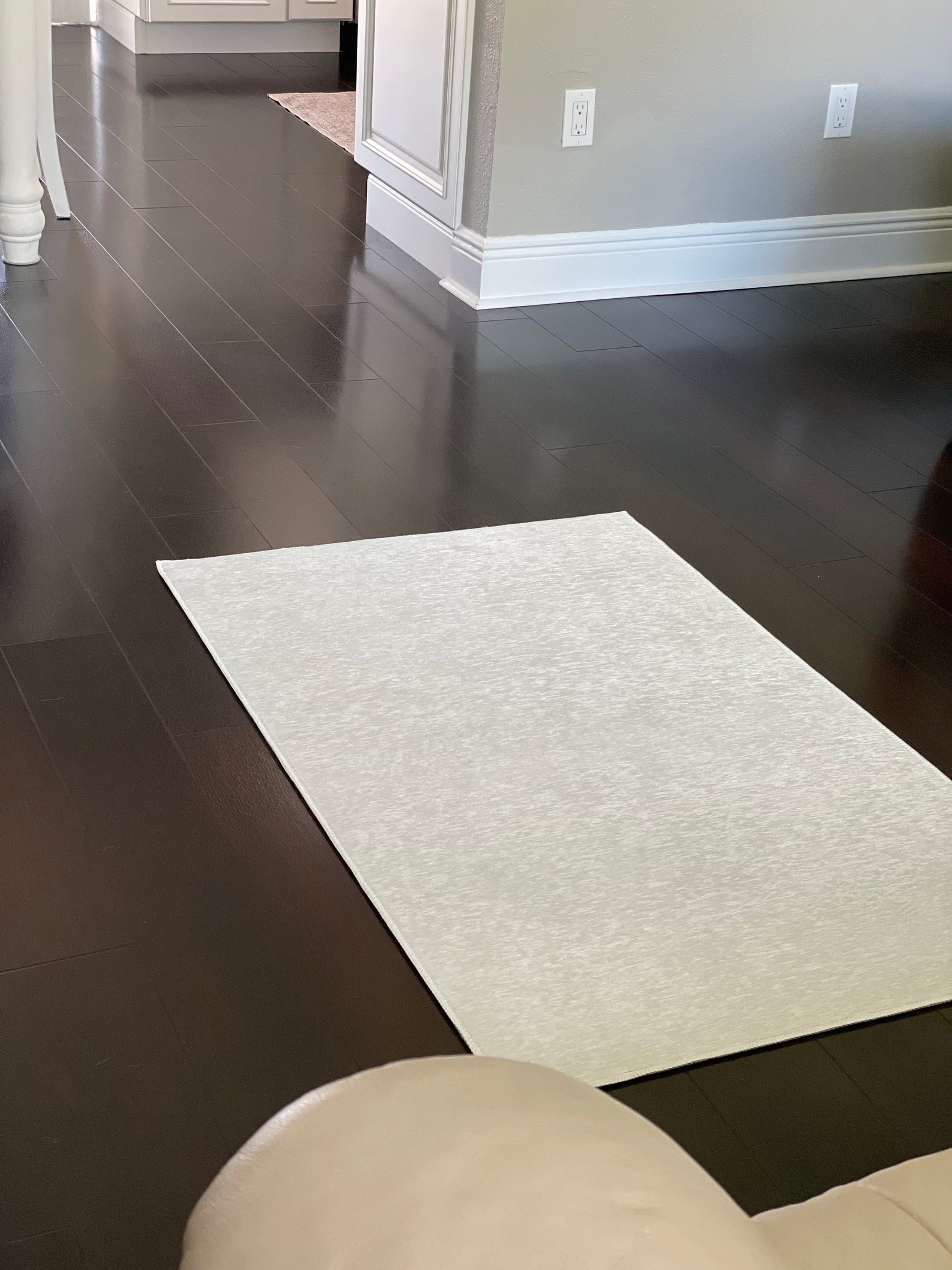 Black and Gray Monogrammed Area Rug Personalized Black Rug Etsy