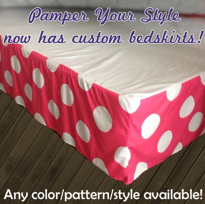 Custom Bedskirt Personalized Bedskirt Create Your Own Bed Etsy