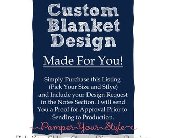 Custom Blanket - Design Your Own Blanket - Spirit Blanket - Baby Blanket - Throw Blanket - Personalized Blanket