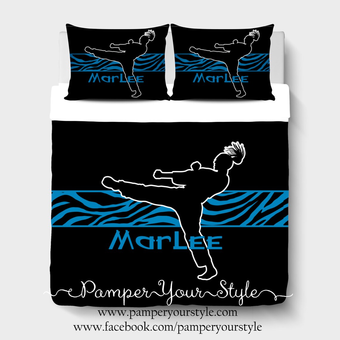 Karate Comforter Martial Arts Bedding Girls Karate Bedroom Etsy