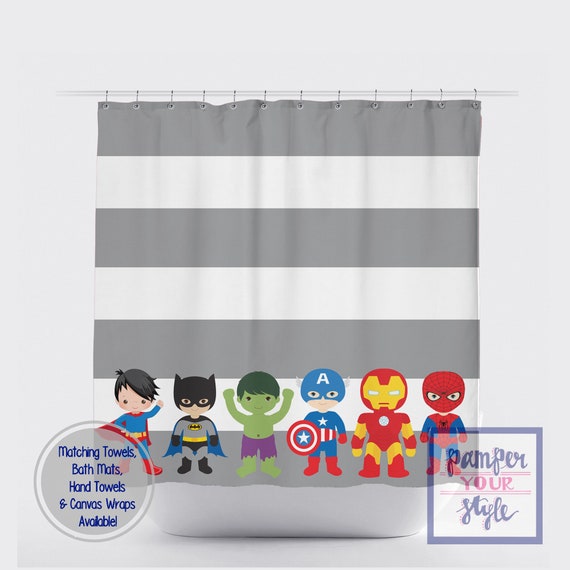 Spiderman Hulk Hero Polyester Bathroom Shower Curtain Custom Home Decor 60x72 IN