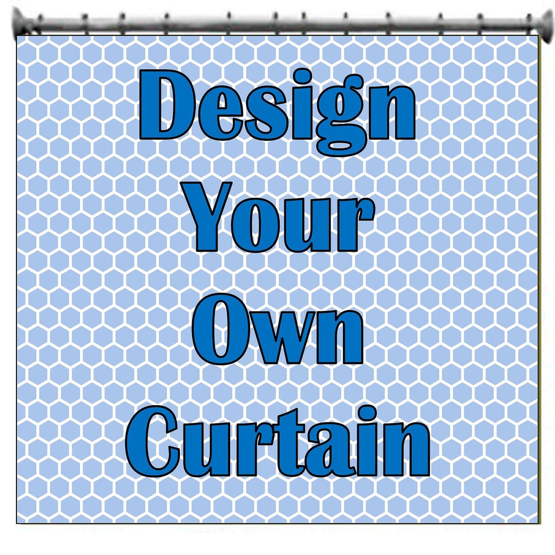 Design Your Own Customized Shower Curtain With Your NAME, COLORS or