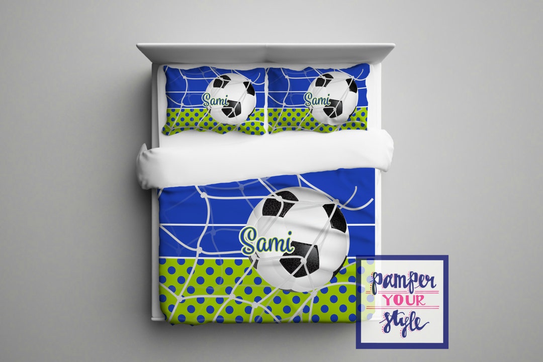 Soccer Bedding for Girls Soccer Bedding for Boys Personalized Soccer