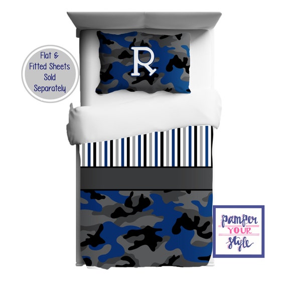Personalized Camo Duvet Or Comforter Kids Camouflage Etsy