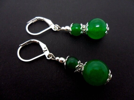 Orecchini Pendenti Con Perline Verdi E Fiorellini Gialli - Gioielli - Foto 2