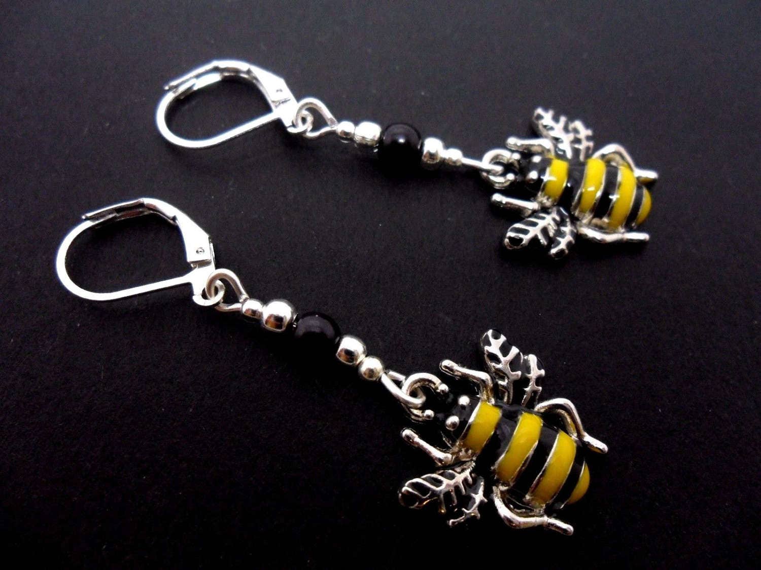 Sterling Silver Dangly Love Heart Earrings | Martha Jackson