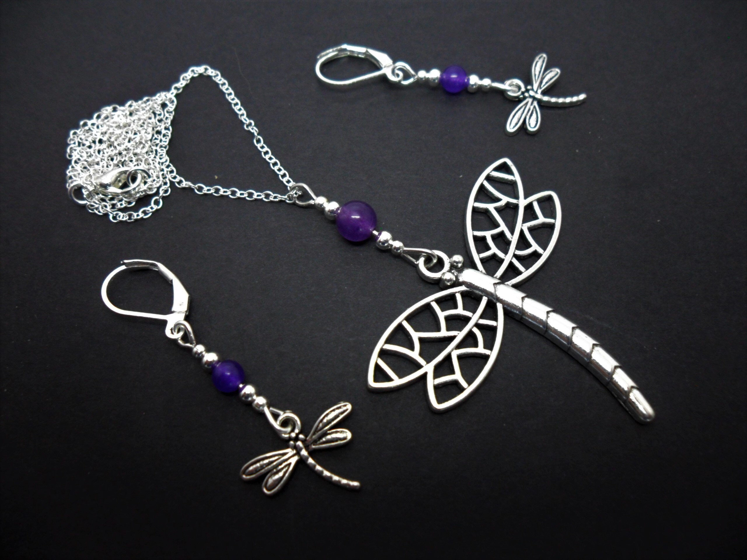 Orecchini Pendenti Donna A Libellula, Argento Placcato – Eleganti E Artigianali, Idea Regalo Perfetta