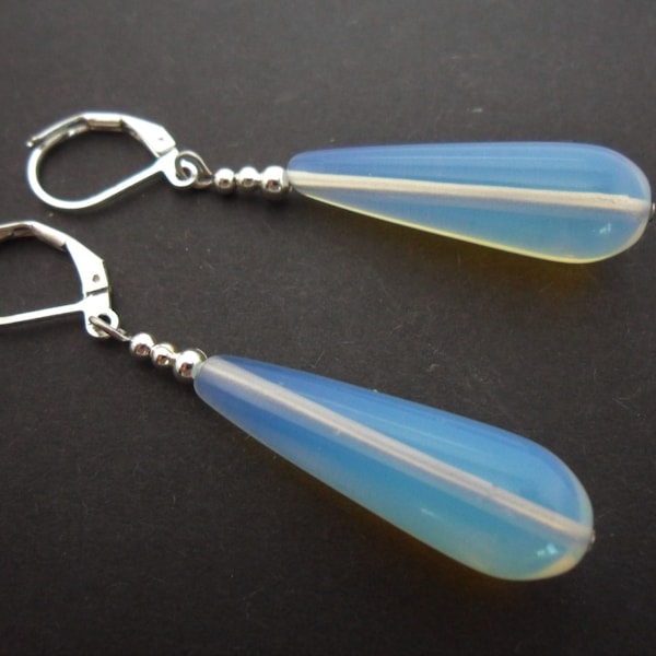 Silver & Black Vintage Teardrop Dangle Earrings E 948 - Foto 10