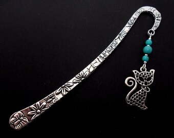 Gift/Present. Tibetan Silver Bookmark DOLPHIN with BALL & Blue Beads Gift/Present. Tibetan Silver Bookmark DOLPHIN with BALL & Blue Beads