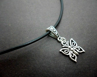 NEW Leather Tibetan Silver Flower Pendant Charm Necklace Choker Tribal Vintage NEW Leather Tibetan Silver Flower Pendant Charm Necklace Choker Tribal Vintage