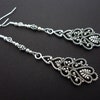 thumbnail image 2 of Pretty Tibetan Silver Leaf Dangle Earrings – Handmade, Hook Closure, New With Tags 2 of 14