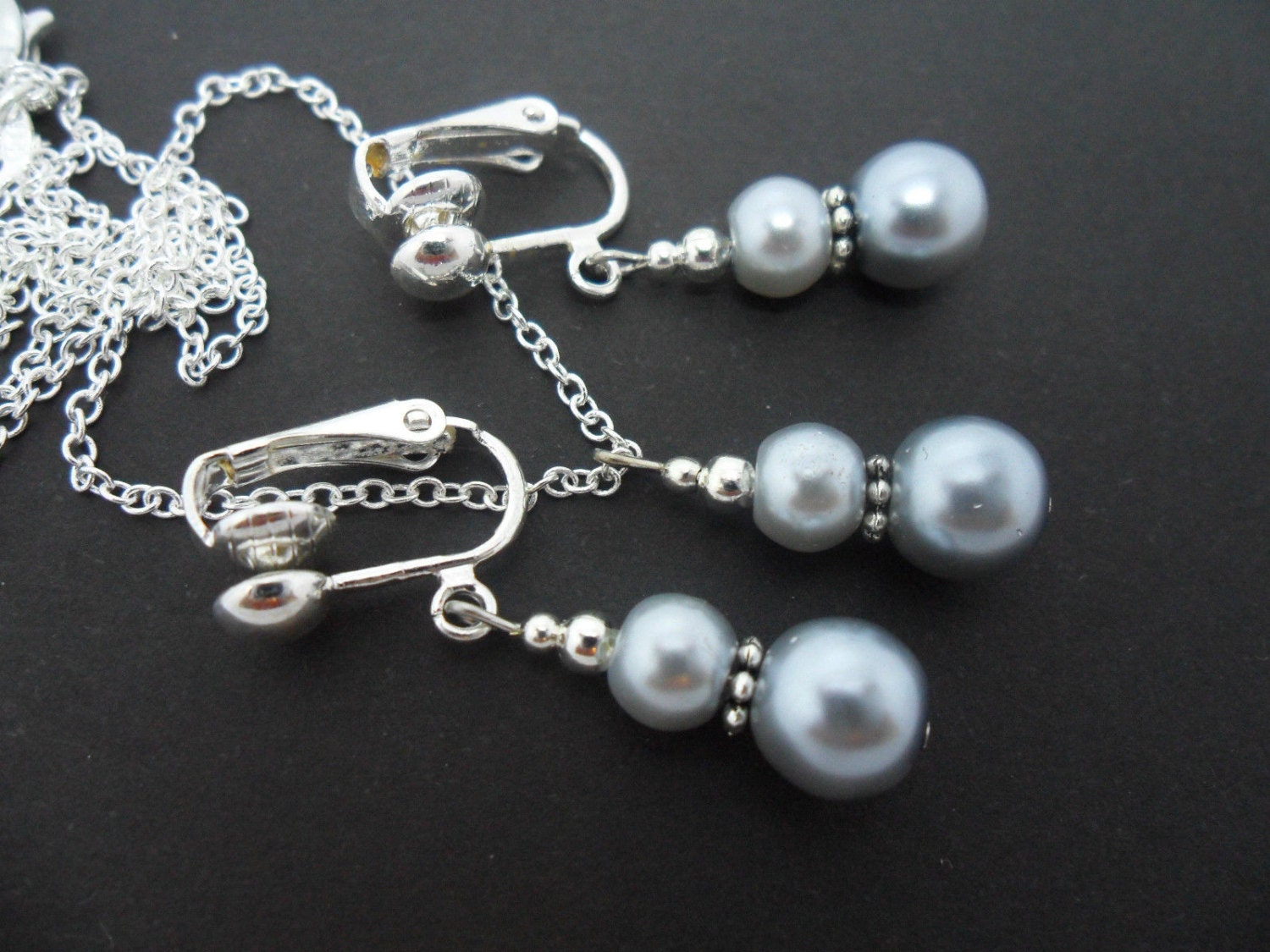 Edelschmiede925 Paar Ohrstecker Edelschmiede925 Glasperle Hohl Ohrstecker 925 Silber Glitter Set S0s6602k