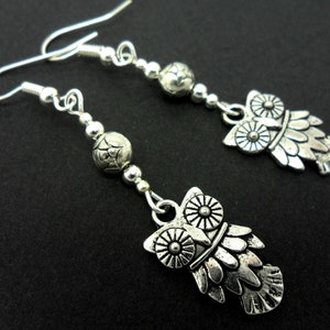 Orecchini pendenti con ametista in argento sterling 925 con
