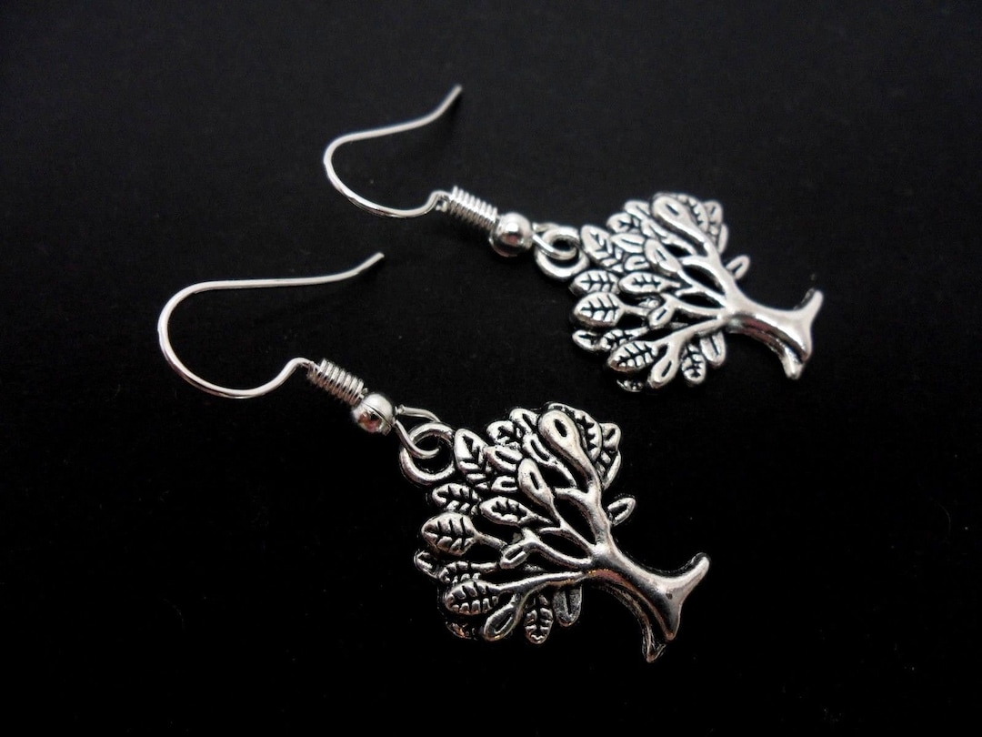 14K Tree of Life In Round Frame Leverback Earrings - Diamonds by Monet 14K Tree of Life In Round Frame Leverback Earrings - Diamonds by Monet