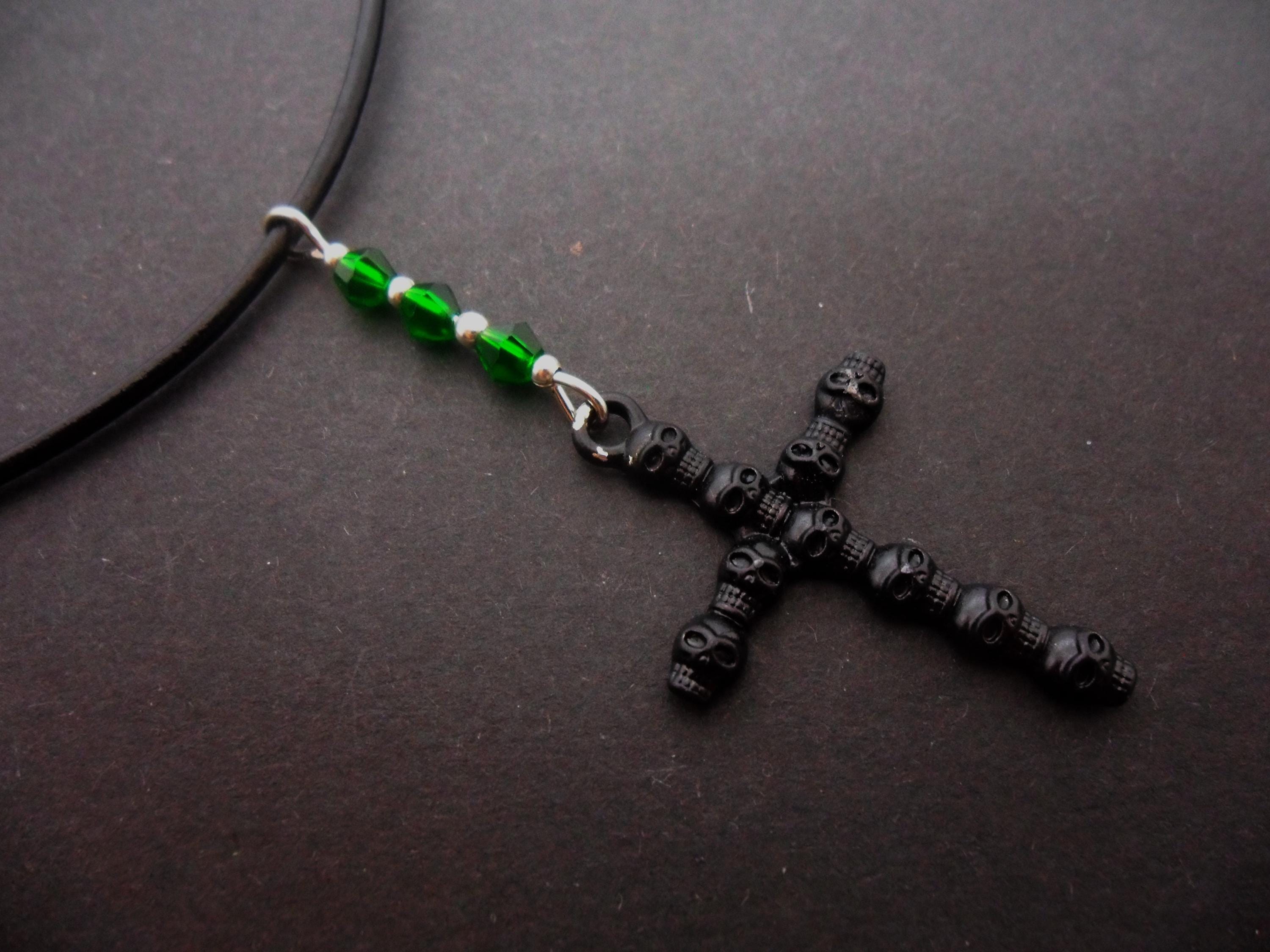 Collana Girocollo Donna In Stoffa E Ciondoli Argento Tibetano Fogli... | Su - Foto 5