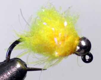 30 Corpi Mop Fly Per Fly Tying - Colori Flash Nero E Argento (Fatti A Mano) - Foto 5
